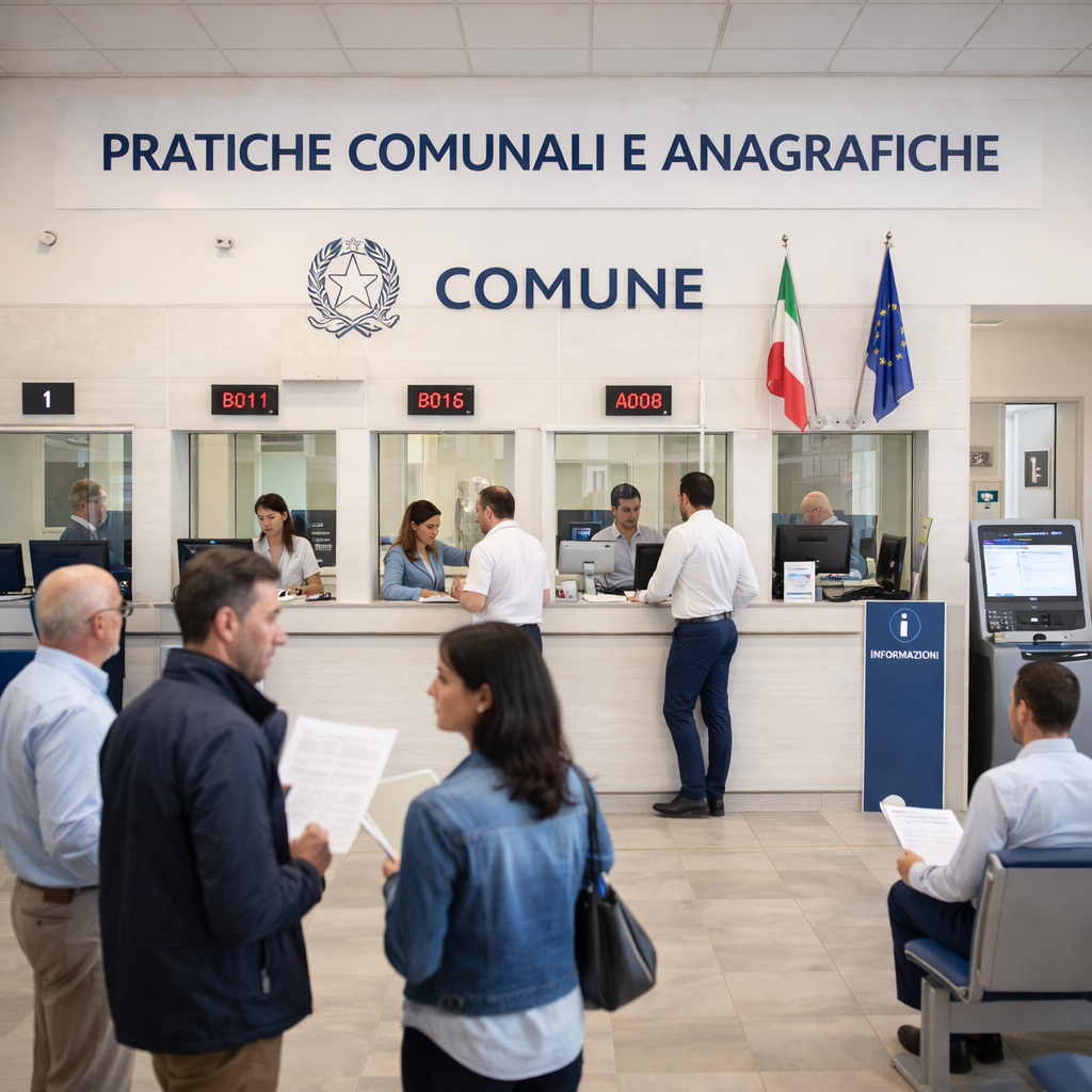 Pratiche comunali e documenti di stato civile a Milano